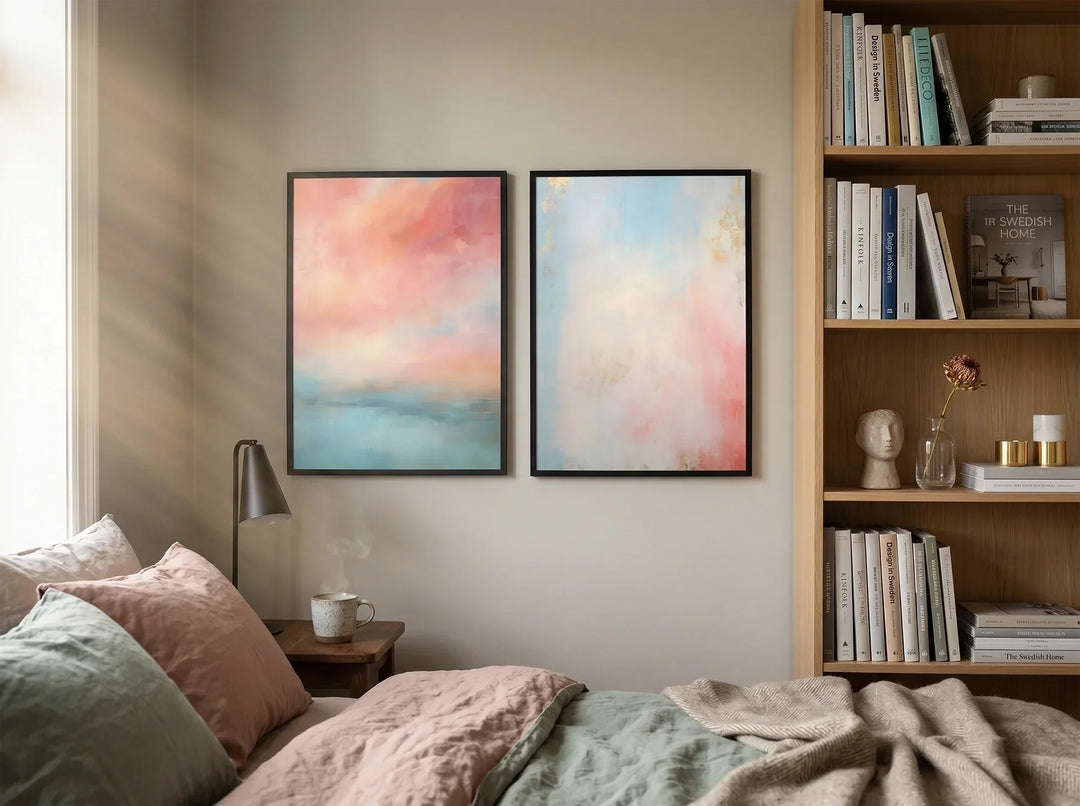 Abstrakta posters till sovrum