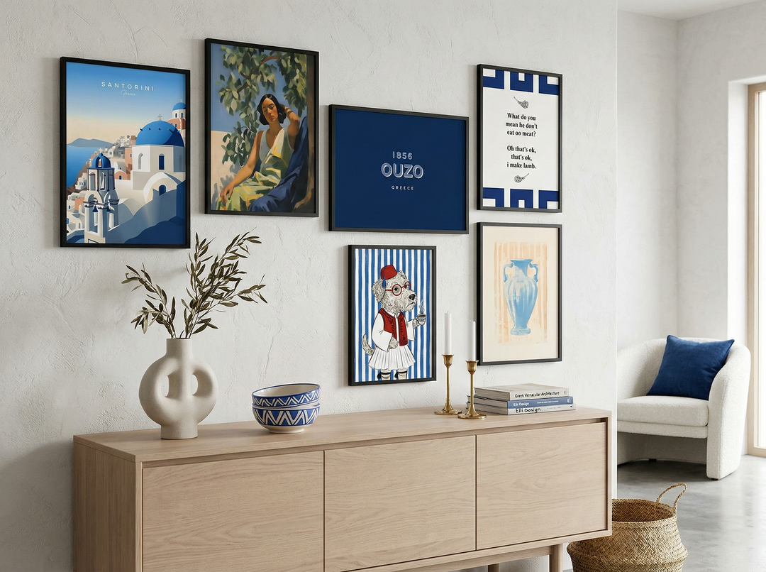 Blå posters och tavlor – skapa lugn och harmoni i ditt hem