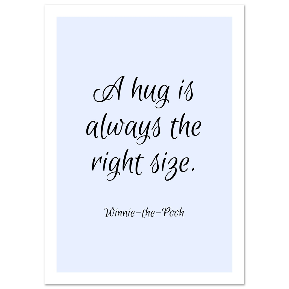 A hug - light blue