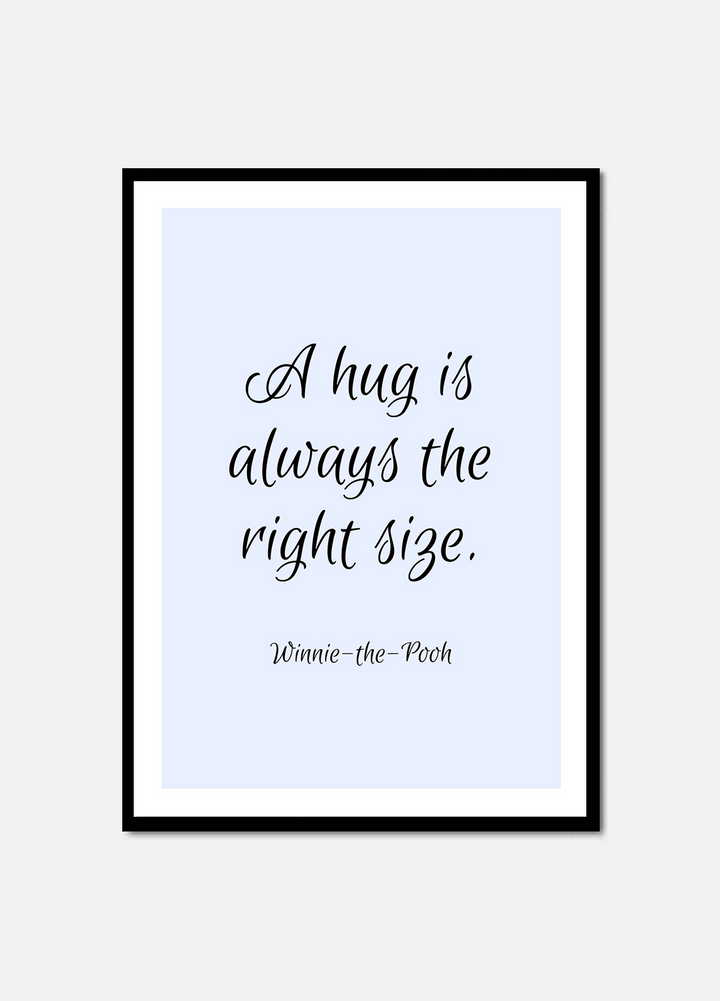 A hug - light blue