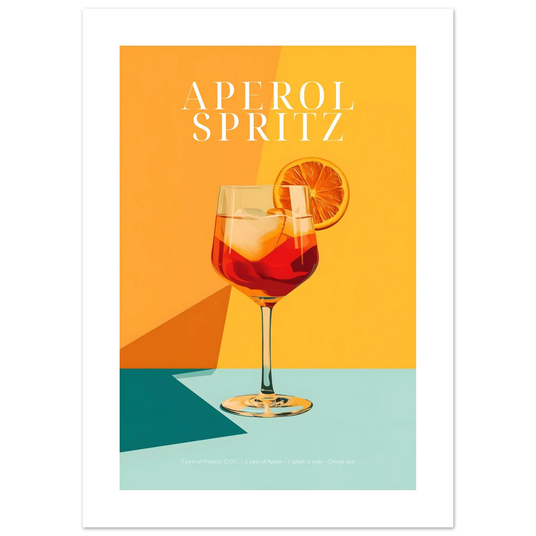 Aperol Spritz Coctail poster