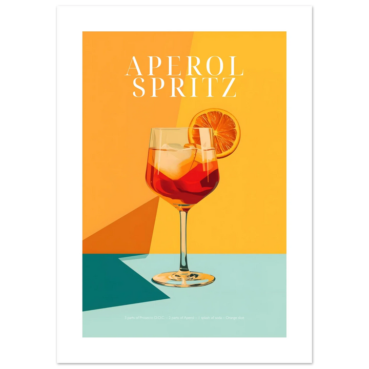 Aperol Spritz Coctail poster