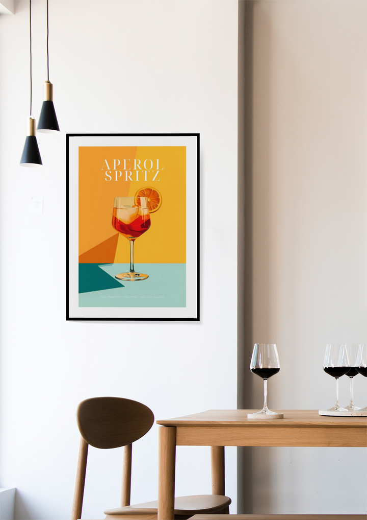 Aperol Spritz Coctail poster