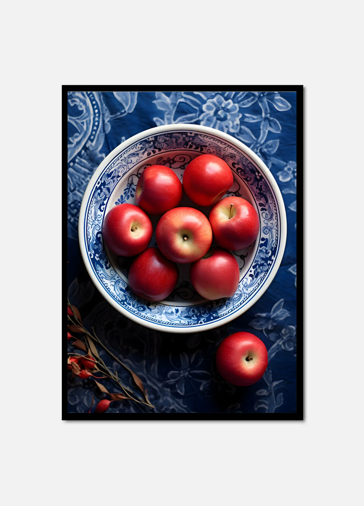 Apples in blue