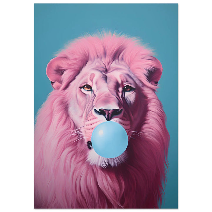 Bubble trouble - pink lion