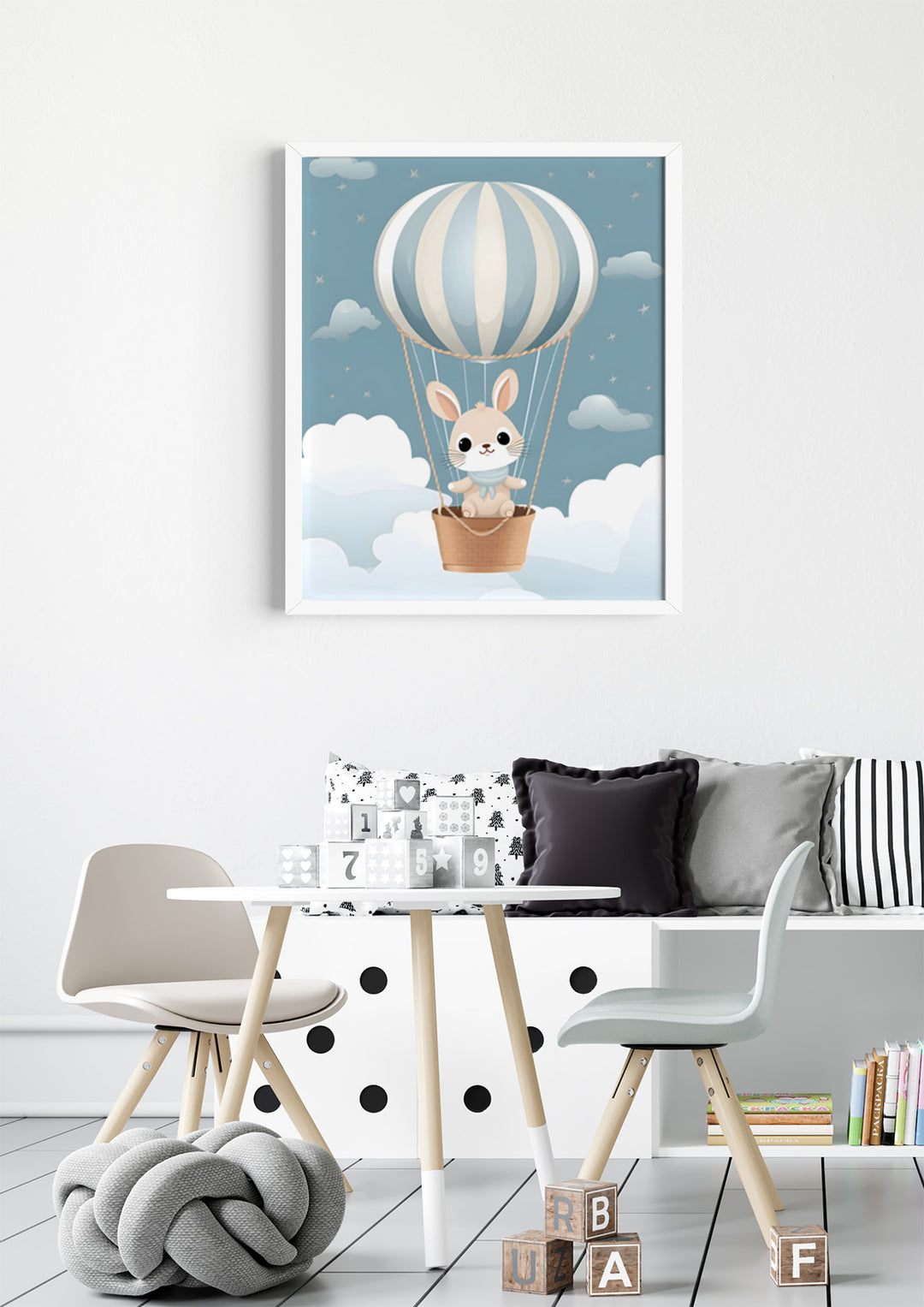 Balloon Rabbit in blue