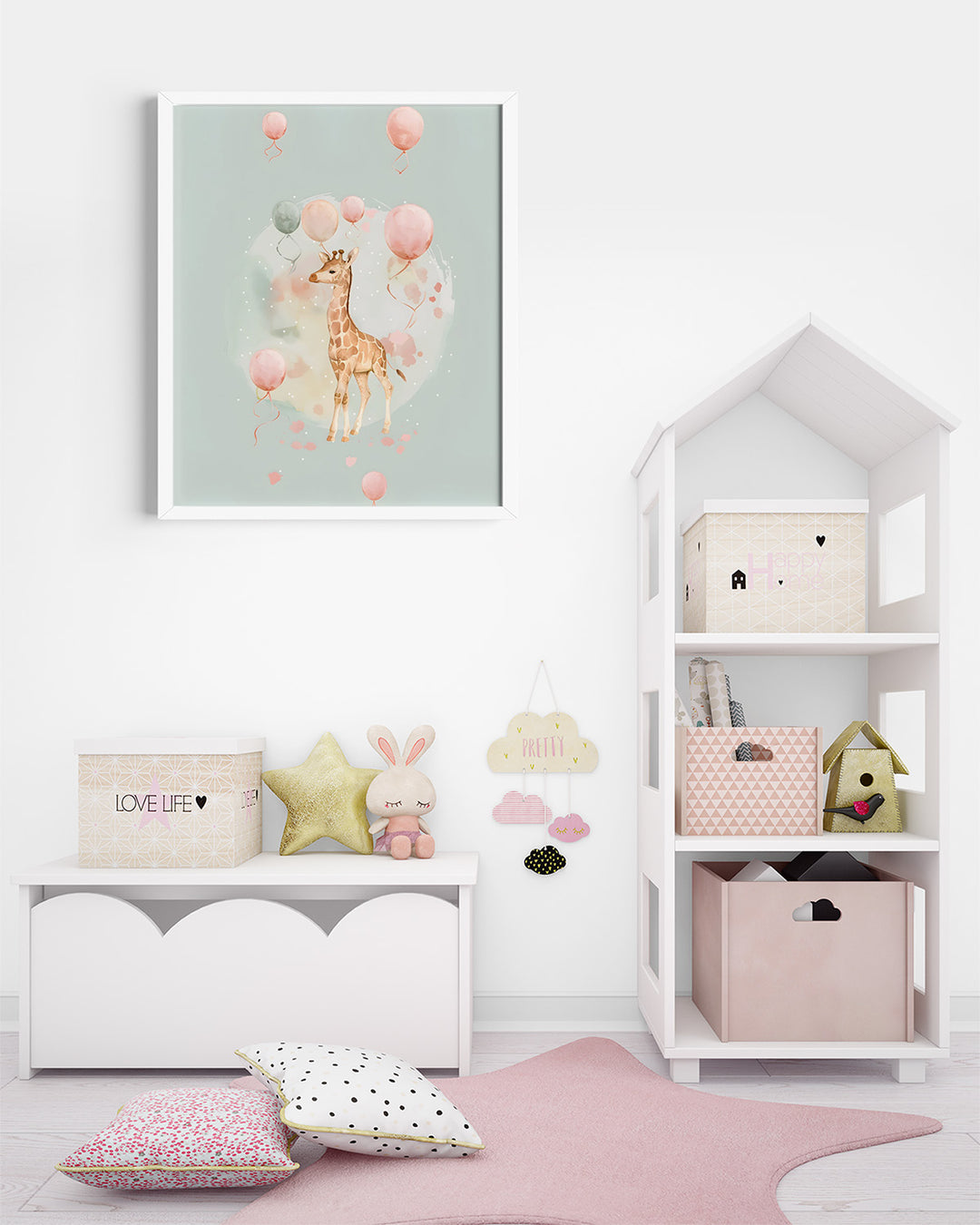 Colorful Giraffe Delight