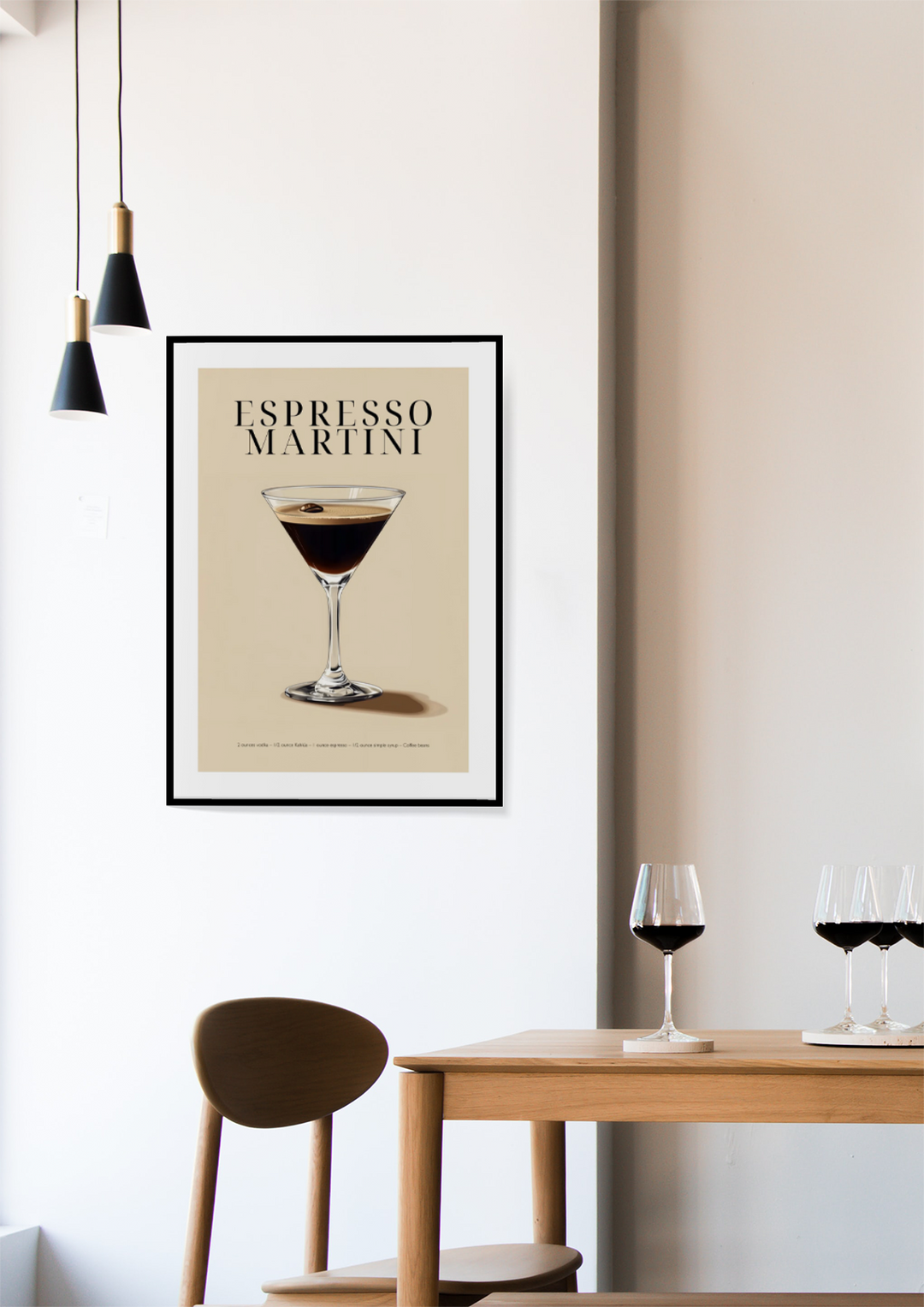 ESPRESSO MARTINI Coctail poster