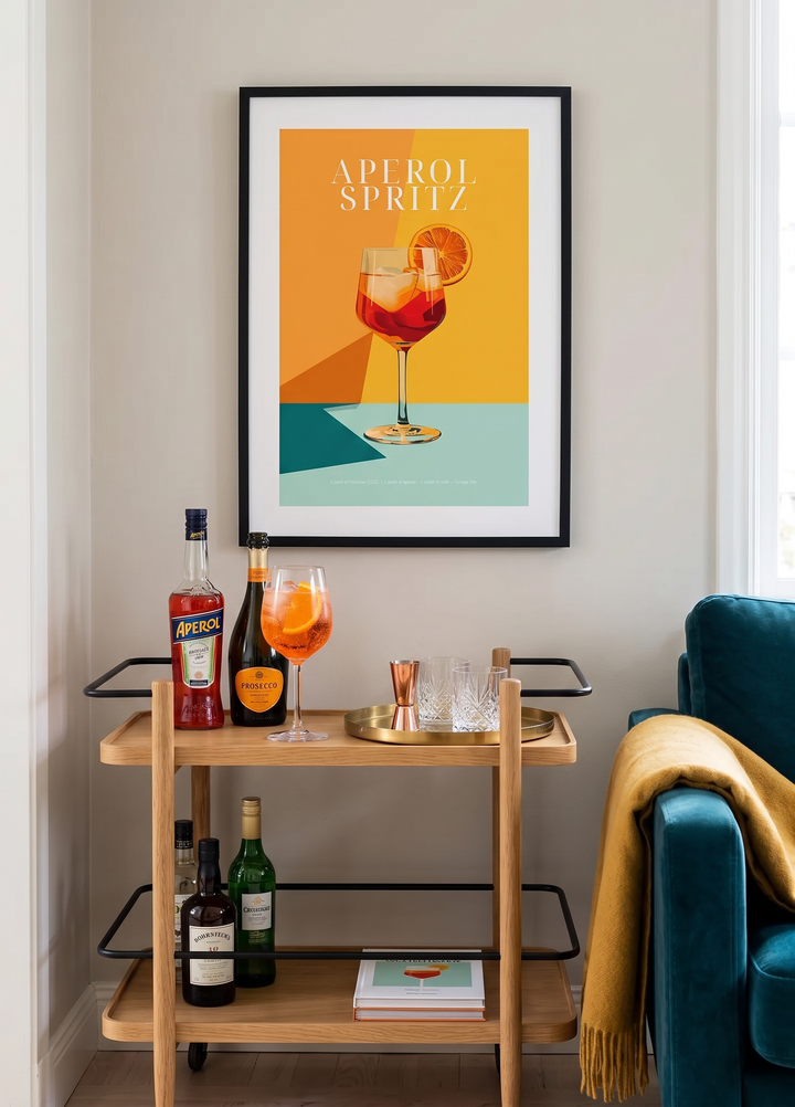 Aperol Spritz Coctail poster