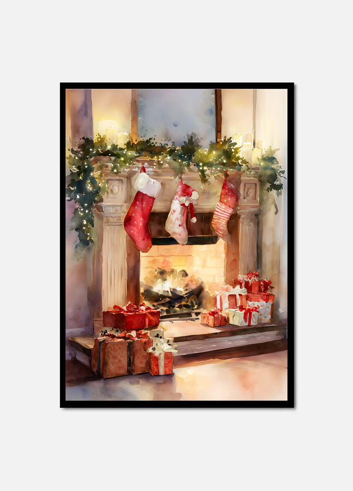 Fireplace Christmas Moment