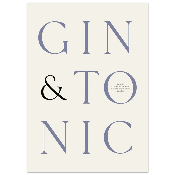 Gin & Tonic poster