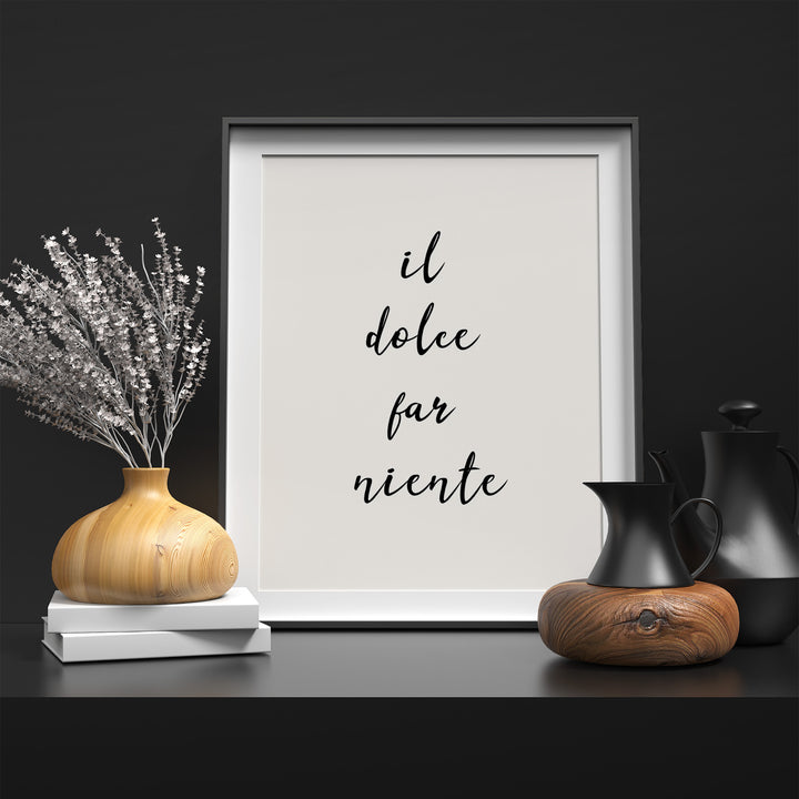 Il dolce far niente