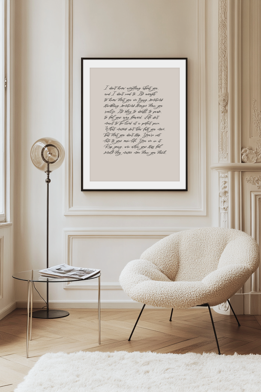 Keep Going - The letter