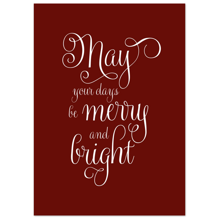 May Your Days Poster