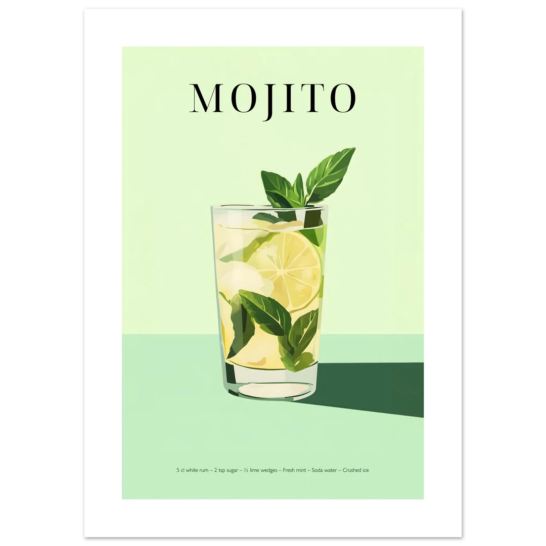 Mojito Cocktail Poster