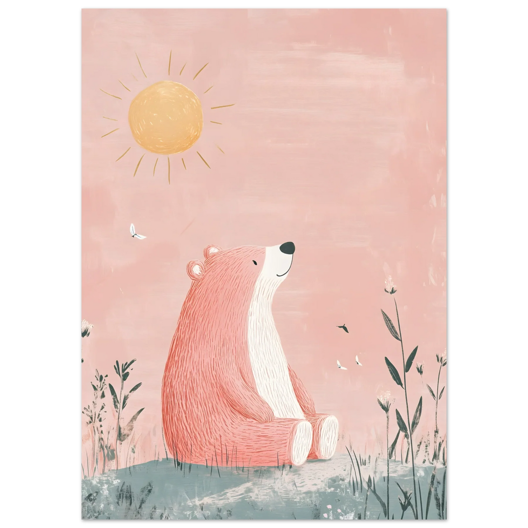 Pastel Sunbathing Bear
