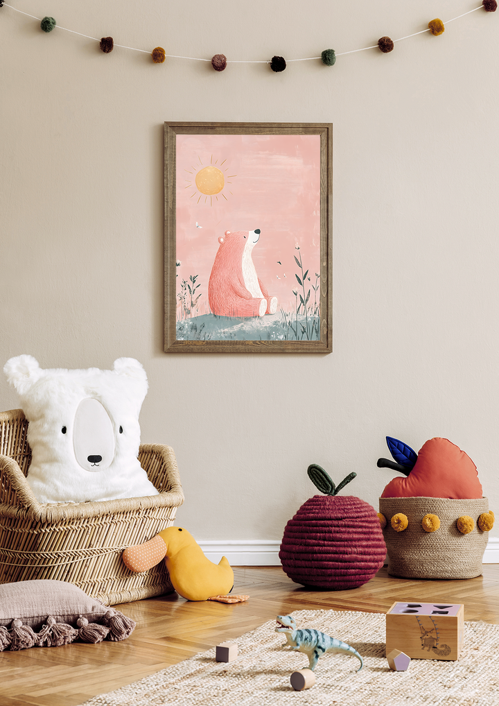 Pastel Sunbathing Bear