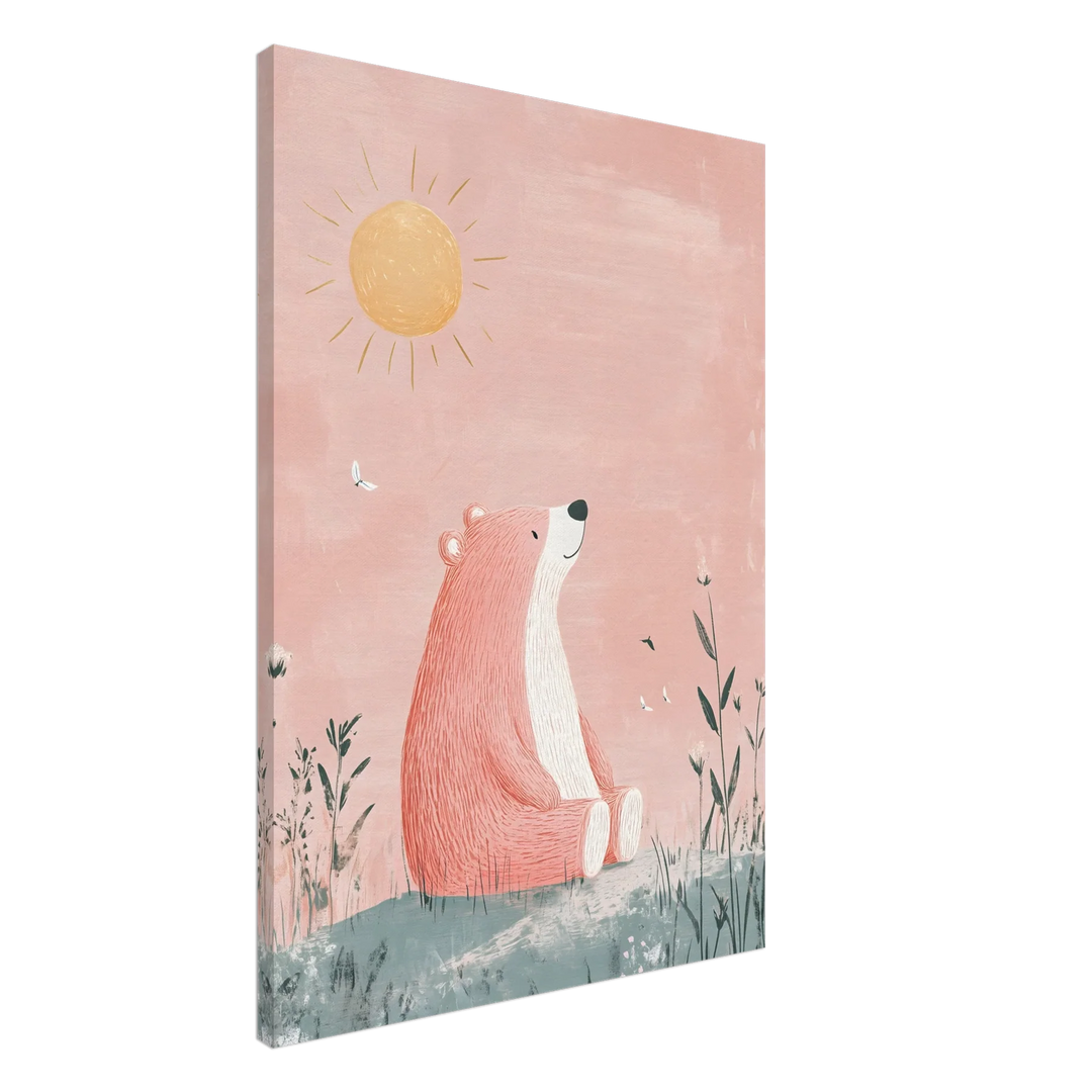 Pastel Sunbathing Bear