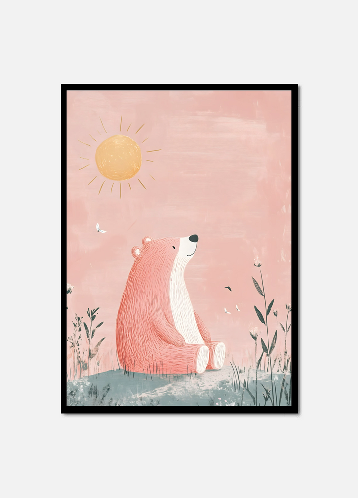 Pastel Sunbathing Bear