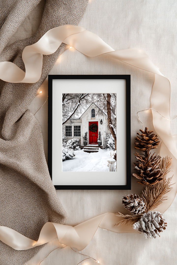 Snowy White Cottage