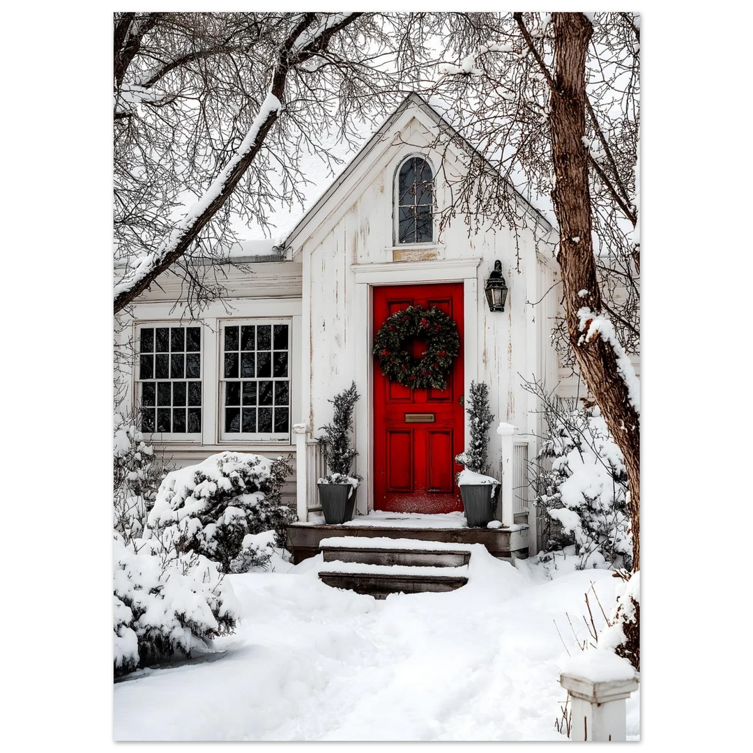 Snowy White Cottage
