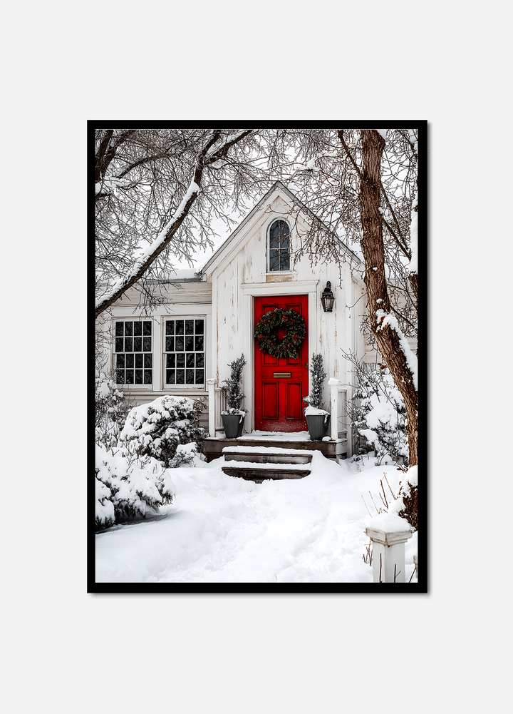 Snowy White Cottage