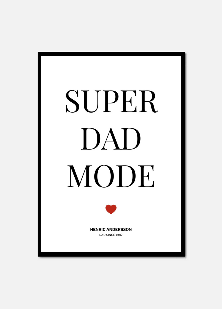 super dad fashion staff poster