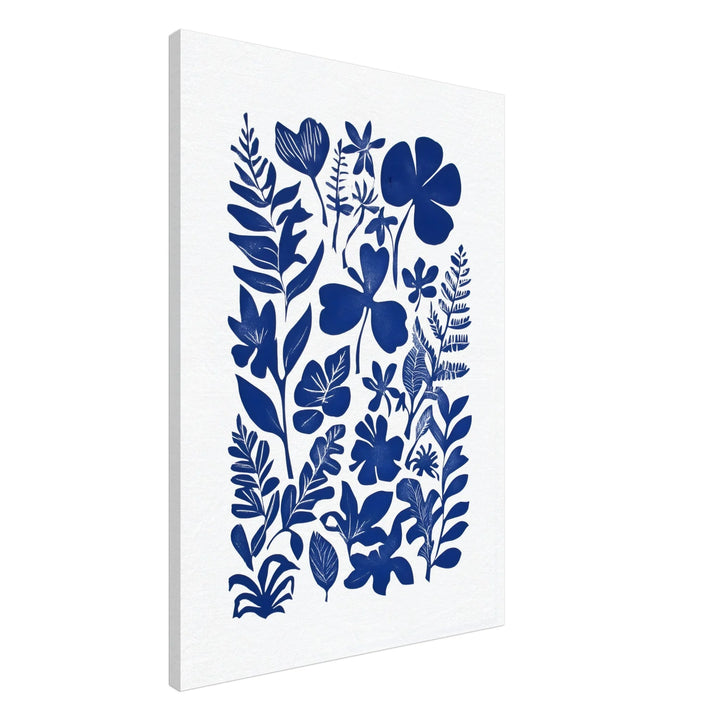Azure Petals on White