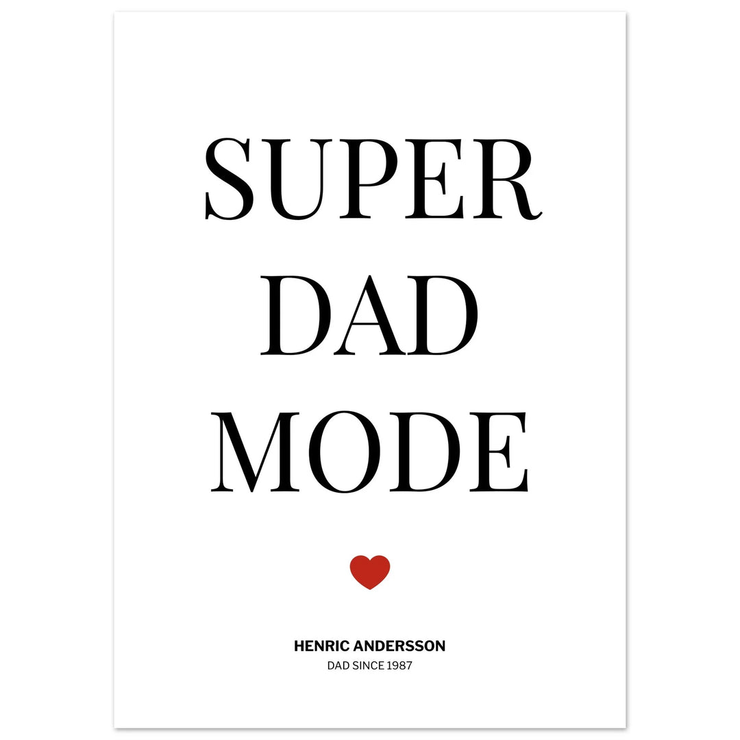 super dad fashion staff poster