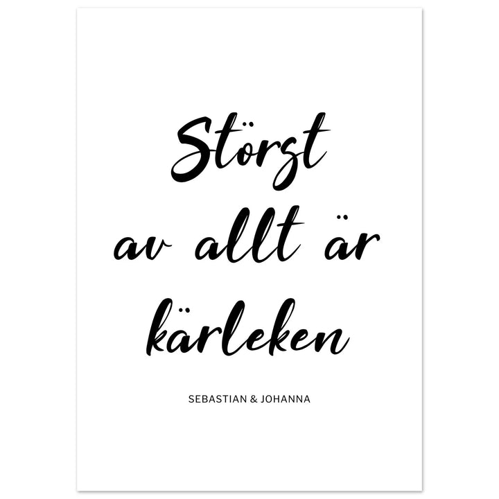Kärlek personal poster