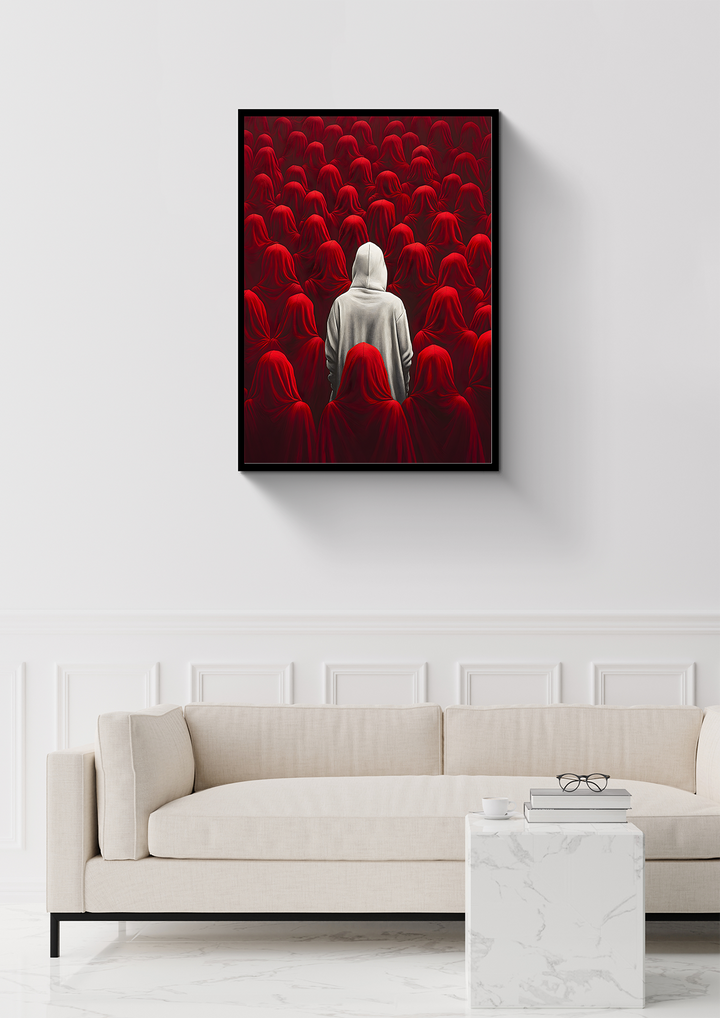 Solitary in white